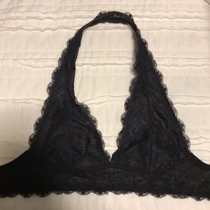 FREE PEOPLE Halter Bralette Black SZ XS